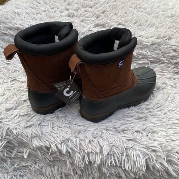 ComforTemp Womens Brown Suede Rubber Sole Winter Duck Boots Steel Shank Size 8 - Picture 5 of 16